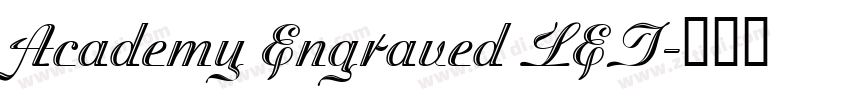 Academy Engraved LET字体转换